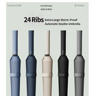 Extra Large 24-rib Automatic Umbrella Double Layer Windproof Stormproof
