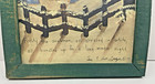 Snowman Rustic Wooden Painting Winter Scene Christmas Signed Sue   Bill     95