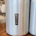 Aluminum Kitchen Staples Canister Set Flour Sugar Coffee Tea With Lids Mcm