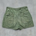 Vintage 1970s 30x31 Og-107 Cotton Sateen Shorts Cutoff Hemmed Usa Dsa100 Repairs