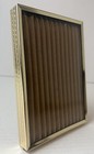 5x7 Antique Vintage Deep Gold Plated Engraved Metal Picture Photo Frame