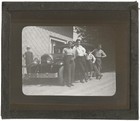 Old Car  Men  Vintage Glass Plate Photo  Positive 8 5x10 Cm