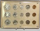 1956 Proof Set  3  Silver 50c 25c 10c Some Frosty Devices Seitz Coin Case