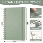 A5 Dotted Notebook  Bullet Journal  100 Gsm Thick Paper  Sage Green
