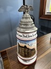 Vintage German Regimental 1 2l Beer Stein With Lithograph Bottom
