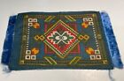 2 Vintage Tobacco Felt Fringe Miniature Dollhouse Rugs Factory Ny