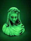 Neil Eyre Designs Halloween Horror Ghost Veiled Woman Lady Veil Glow In Dark