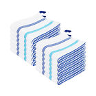 Kitchen Dishcloth Bulk Case Of 144  Striped Color Options 13x13  Soft Cotton