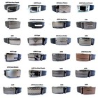 Men s Black Metal Automatic Click Lock Ratchet Buckle Dress Casual Golf Belt 