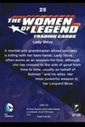 Lady Shiva From The Women Of Legend  2013  Cryptozoic  Dc Comics Card  25