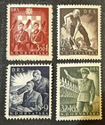 Travelstamps  1944 Croatia Stamps Scott  b65-b68 - Labor Corps Mint Mnh Og