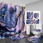 Bathroom Sets With Shower Curtain And Rugs  Shower Curtain Set  Toilet Lid Co   