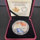 2017 Canada  20 Fine Silver Jewel Of The Rain Sugar Maple Leaves Coin W  Box Coa