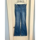 Spanx Women s Mid-blue High-rise Flare Jeans Size Medium 33  Inseam