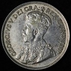 1936 Canada Silver Twenty Five Cents Au E361 Gaicn