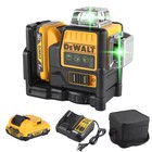 Dewalt Dw089lg 12v Green Line 3x360 Laser Level Battery Charger Kit