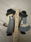 Primitive Amish Americana Folk Art Hand Painted Wooden Shelf Sitters Rustic