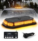 Xprite 14  Amber Led Strobe Beacon Light Rooftop Car Truck Emergency Light Bar