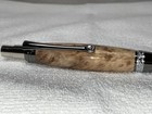 Majestic Squire Pen With Clear Box Elder Burl  chrome And Gunmetal   