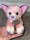 Russ Berrie    yomiko Dreamers    Pink Chihuahua Plush Lying Flat Stretched Out