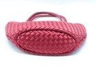 Bottega Veneta Satin Handbag Red Mini Elegant Luxury Bag