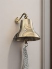Wall Mount Brass Nautical Bell Golden Polished 6  For Indoor   Outdoor Decor