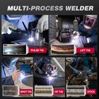 Arccaptain Tig200p Dc Pulse Tig Welder 5 In 1 Hf lift pulse spot Tig   Stick Led