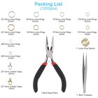 Defabee 1200pcs Jump Rings For Jewelry Making Supplies  Gold silver 