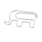 100pcs Cute Elephant Shaped Metal Paper Clip For Documents Office School