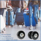 45mm 4pcs Luggage Suitcase Replacement 4pcs Wheels With Hacksaw  Black 