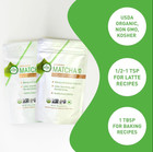 Aiya Certified Organic Culinary Grade Matcha Green Tea Powder  100 G  Lot Of 2