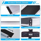 4-7ft Folding Aluminum Wheelchair Ramp Portable Mobility Scooter Non-slip 800lbs