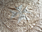 Maltese Silk Bobbin Lace Table Cloth Circular 34inch Diam - Pristine Malta Cross