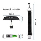 Hanging Weight Luggage Scale 110lb 50kg Portable Travel Lcd Digital