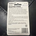 Vtg Sports Diaper Pins Football Safety First 1993 Baby Stainless Steel
