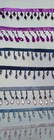 1  Pink   Clear Crystal Beaded Fringe Trim- Sold Bty Teardrop Design