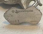 Vintage 1985 Spoontiques Pewter Pegasus With Crystal Ball Figurine Flying Horse
