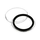Onfireguy Red Plug Tube   20pcs 39mm Black Ring 1oz Silver Round Coin Holders