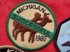 Lot 4 Vintage   Michigan Successful Hunter - Deer Patch   1980 1981 1982 1983