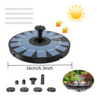 Solar Powered Water Fountain With Support Rod  Bird Attractor  Natural Aesthetic