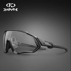 Kapvoe Photochromic Cycling Sunglasses Unisex Tr-90 Road Mountain Bike Glasses