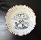 Antique Staffordshire Pink Lustreware Mourning Plate For Princess Charlotte