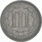1868 Three Cent Piece Trime - Early Us Type Coin 3 Cent 