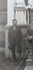 Ca  1900 Lg Cabinet Card Washington Pa Group On Porch  Amputee Man W Prosthetic