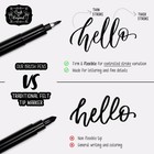 Calligraphy Brush Pens Pack Of 3 Small  Medium And Large Markers For Hand