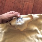 Vintage 1950s Puritan V-neck Sweater Sz 38 Yellow 100  Virgin Nylon Made In Usa