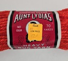 Vtg Aunt Lydia s Heavy Rug Yarn Cotton   Rayon Blend 70 Yds  140 Phantom Red