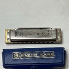 M Hohner Blues Harp Harmonica - Key Of B - Made In Germany Original Case