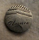 1883 Seated Liberty Dime Love Token  Name  annie  - Very Good Condition 