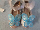 Fairy Slippers Child Sz 10 Girl Ballet Shoes Glitter Pixie Halloween Costume  1